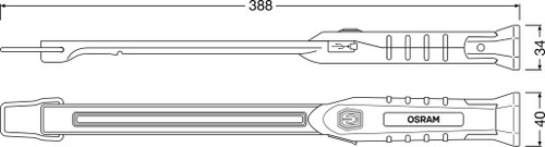 Lámpara portátil ams-OSRAM LEDIL418 3,7V 6,6W