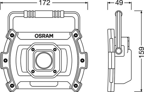 Lámpara portátil ams-OSRAM LEDIL434ESN 3,7V 8,1W