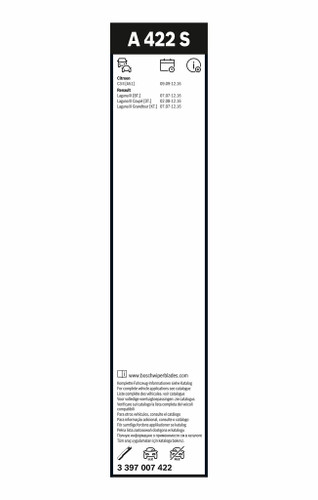 Limpiaparabrisas BOSCH 3 397 007 422 650mm 400mm