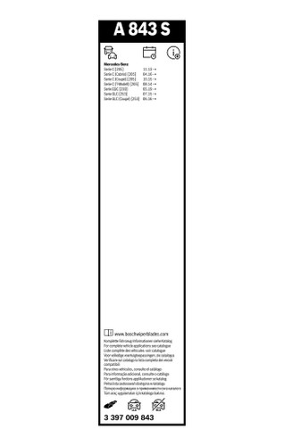 Limpiaparabrisas BOSCH 3 397 009 843 550mm 550mm
