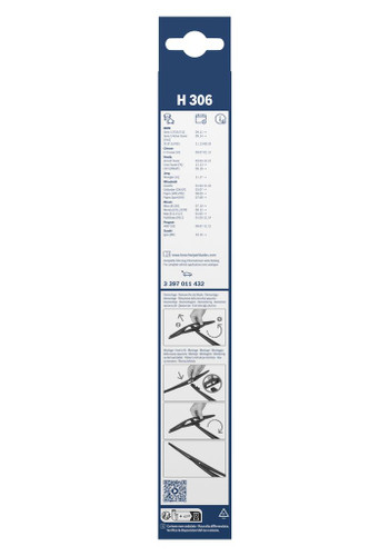 Limpiaparabrisas BOSCH 3 397 011 432 300mm