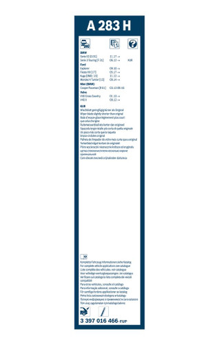 Limpiaparabrisas BOSCH 3 397 016 466 280mm