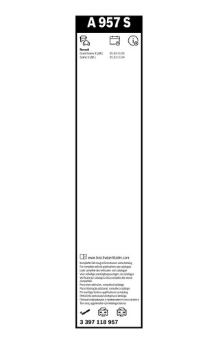 Limpiaparabrisas BOSCH 3 397 118 957 650mm 550mm