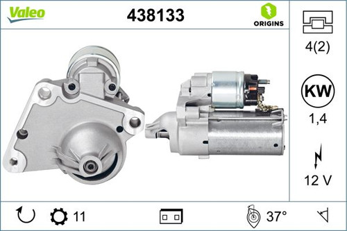 Motor de arranque VALEO 438133 12V 1,4kW