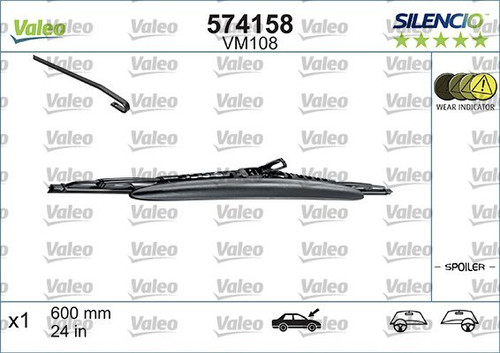 Limpiaparabrisas VALEO 574158 600mm 24Pulgada