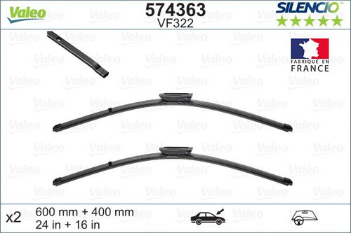 Limpiaparabrisas VALEO 574363 600mm 400mm
