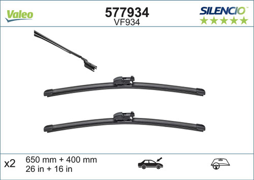 Limpiaparabrisas VALEO 577934 650mm 400mm
