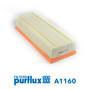 Filtro de aire PURFLUX A1160 70mm 345mm