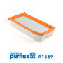 Filtro de aire PURFLUX A1569 64mm 273mm