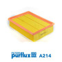 Filtro de aire PURFLUX A214 57mm 242mm