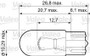 Lámpara, luz intermitente VALEO 032213 12V 5W