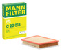 Filtro de aire MANN-FILTER C 22 018 211mm 294mm