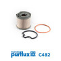 Filtro combustible PURFLUX C482 77mm 83mm
