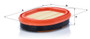 Filtro de aire complementario MANN-FILTER CF 2550 249mm 183mm