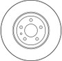 Disco de freno TRW DF1749 284mm 22mm