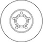 Disco de freno TRW DF2652 288mm 25mm
