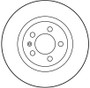 Disco de freno TRW DF2804 280mm 22mm