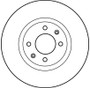 Disco de freno TRW DF4184 266mm 22mm