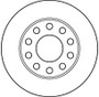 Disco de freno TRW DF4186 245mm 9,9mm