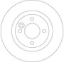 Disco de freno TRW DF4198 259mm 9,8mm