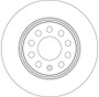 Disco de freno TRW DF4294 280mm 22mm