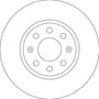 Disco de freno TRW DF4796 20mm 22mm