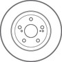 Disco de freno TRW DF4828S 296mm 28mm