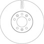 Disco de freno TRW DF4849S 304mm 28mm