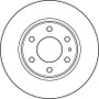 Disco de freno TRW DF4988S 296mm 16mm