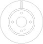 Disco de freno TRW DF6399 258mm 63,5mm