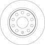 Disco de freno TRW DF6553 253mm 10mm