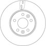 Disco de freno TRW DF6751S 296mm 68mm
