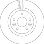 Disco de freno TRW DF6786 296mm 68mm