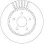 Disco de freno TRW DF6789 292mm 68mm
