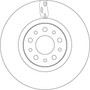 Disco de freno TRW DF6933 281mm 59mm