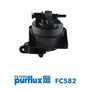 Caja, filtro de combustible PURFLUX FC582 148mm 165mm