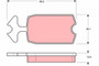Juego de pastillas de freno TRW GDB127 38,1mm 89,5mm