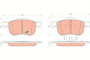 Juego De Pastillas De Freno TRW GDB1388 155,4mm 72,5mm