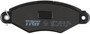 Juego de pastillas de freno TRW GDB1402 47,4mm 130,8mm