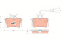 Juego de pastillas de freno TRW GDB1415 52,9mm 87mm