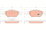 Juego de pastillas de freno TRW GDB1419 151,4mm 18,6mm