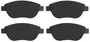 Juego de pastillas de freno TRW GDB1464 137mm 57,3mm