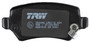 Juego de pastillas de freno TRW GDB1515 95,4mm 42,7mm