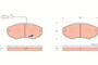 Juego de pastillas de freno TRW GDB1517 66mm 140,7mm