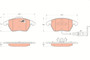 Juego de pastillas de freno TRW GDB1550 155,2mm 66mm