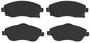 Juego de pastillas de freno TRW GDB1570 131,6mm 55,5mm