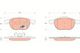 Juego de pastillas de freno TRW GDB1583 156,4mm 67,2mm