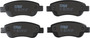 Juego de pastillas de freno TRW GDB1633 123mm 47mm