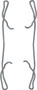 Juego de pastillas de freno TRW GDB1668 156,4mm 155,4mm