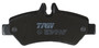 Juego de pastillas de freno TRW GDB1697 136,9mm 63,1mm